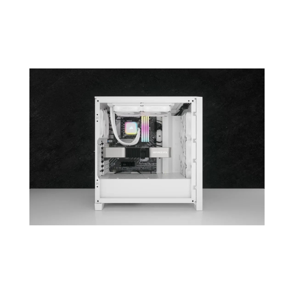 240mm radiator corsair icue h100i rgb elite liquid cpu cooler white high performance rgb pump