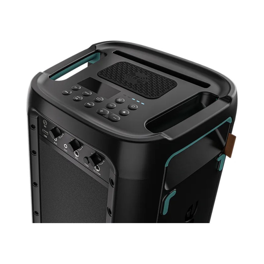 hisense hp100 party speaker power output 300w line in fm pll radio bluetooth usb playback x1