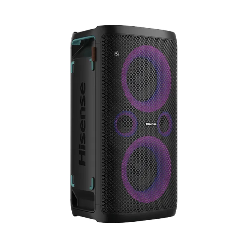 hisense hp100 party speaker power output 300w line in fm pll radio bluetooth usb playback x1
