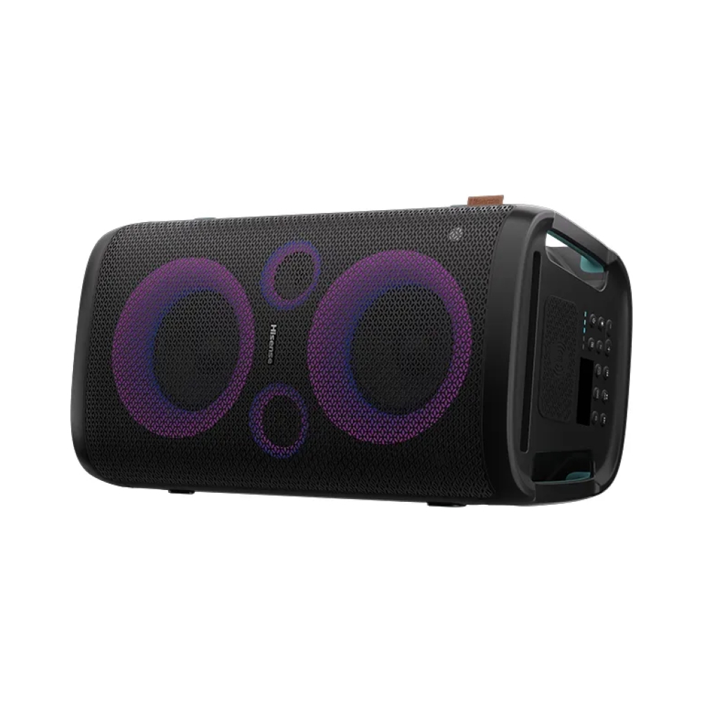 hisense hp100 party speaker power output 300w line in fm pll radio bluetooth usb playback x1