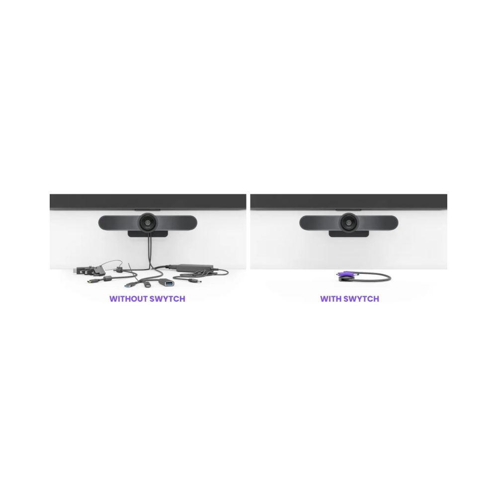 logitech swytch laptop link for video conferencing in meeting rooms 2 year warranty