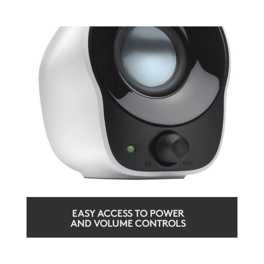 logitech desktop speakers z120 20 usb powered 35 mm audio input cable management power and volume