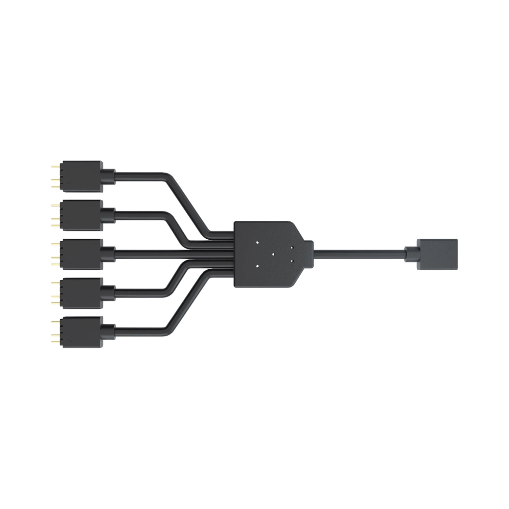 cooler master 1 into 5 addressable argb splitter cable 50cm daisy chaining capability 5 pin and 4