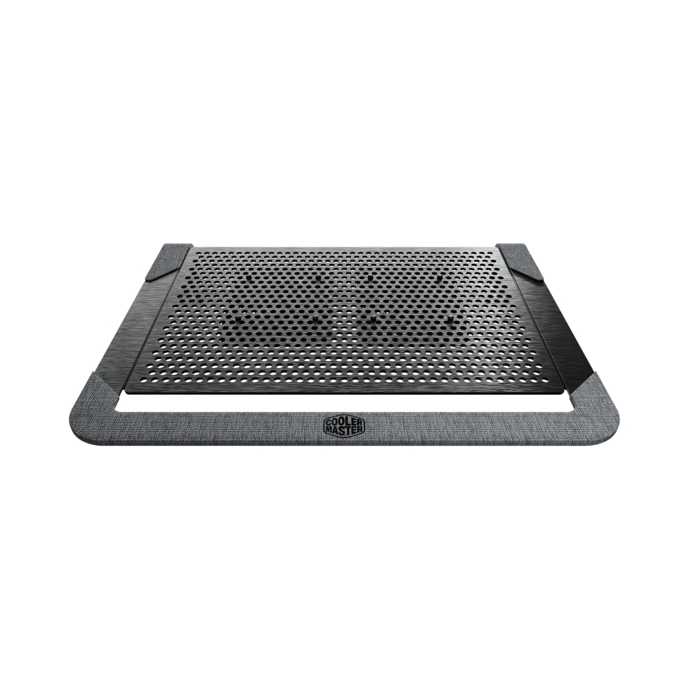 cooler master notepal u2 plus v2 silver support laptops up to 17 2 x80mm fans aluminium base