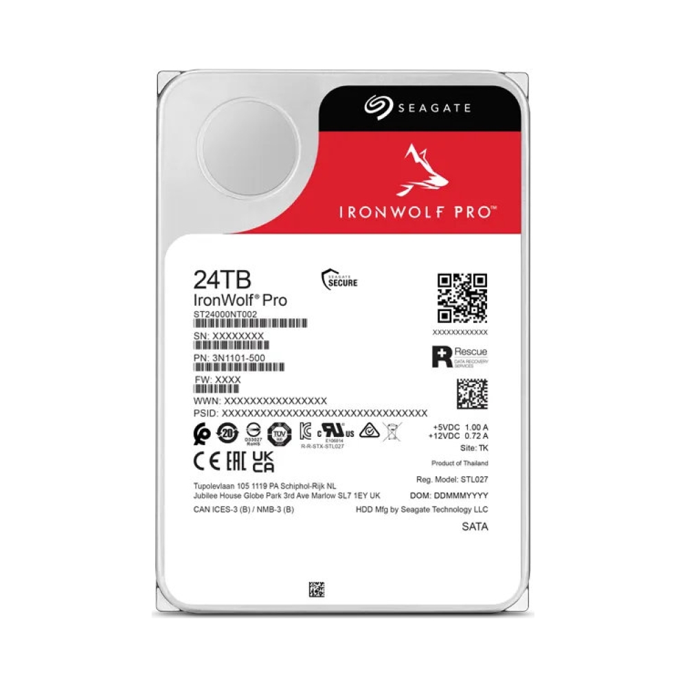 seagate ironwolf pro st24000nt002 24tb 35 hdd nas drives sata 6gbs interface unlimited bays
