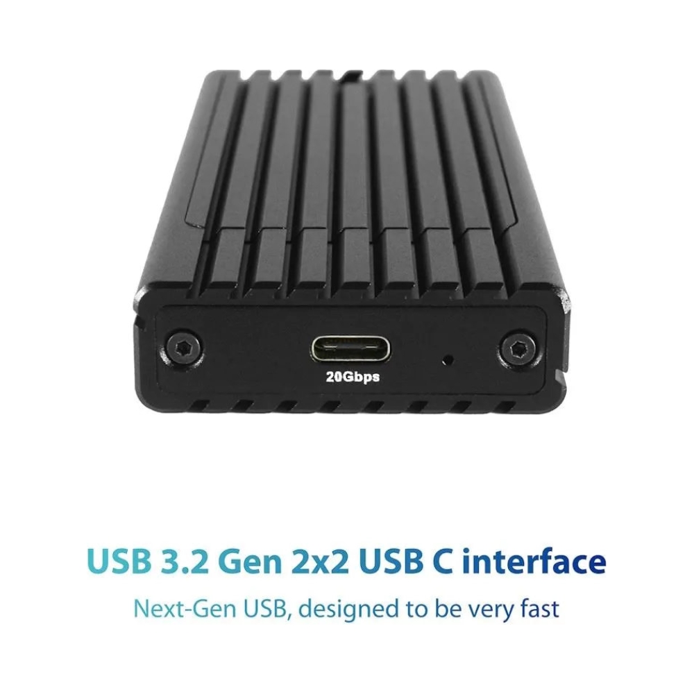 nexstar sx m2 nvme ssd to usb 32 gen2x2 20g type c black enclosure