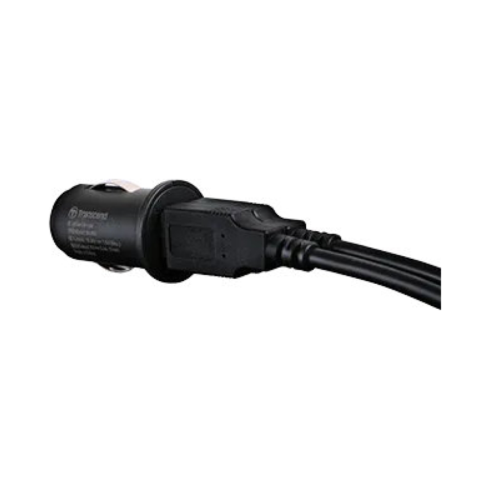 transcend drivepro car lighter power adapter with dual usb type a output with 1 x 8m usb type a to