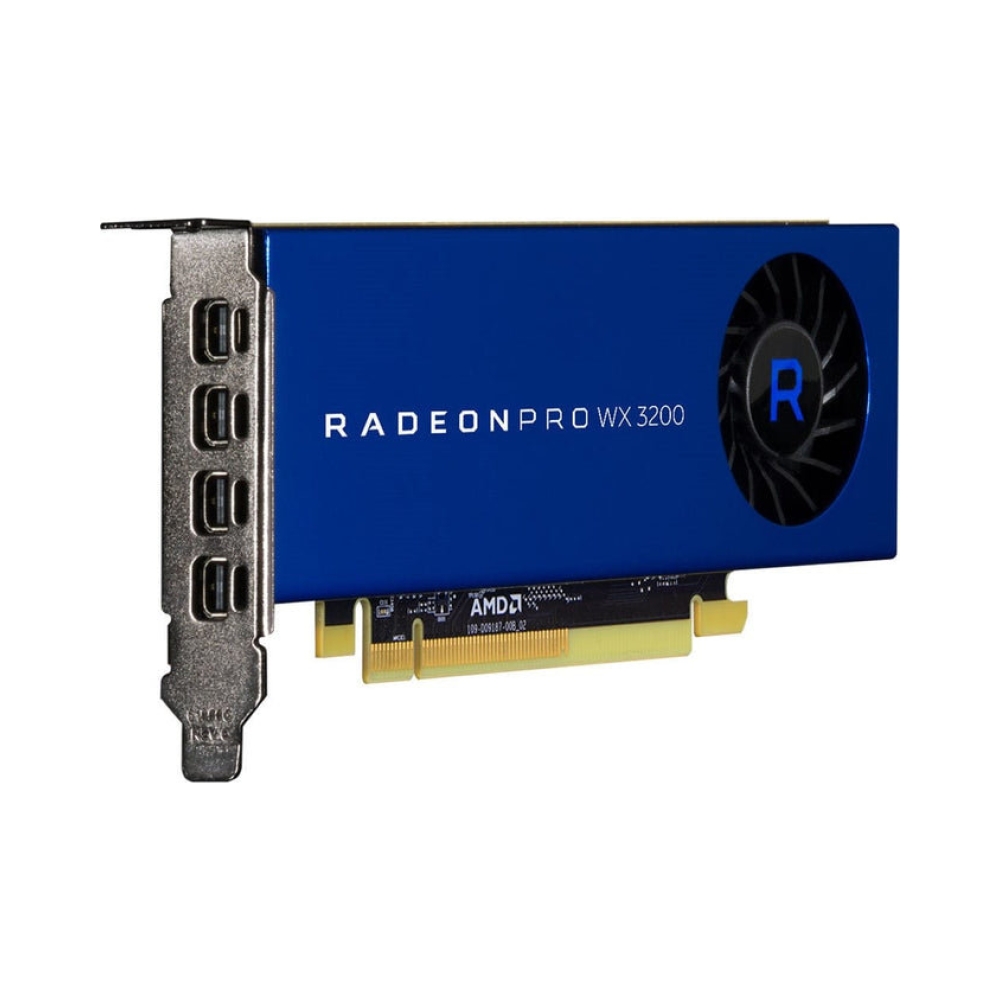 low profile gpu architecture polaris amd radeon pro wx 3200 4 gb gddr5 pcie 30 x16
