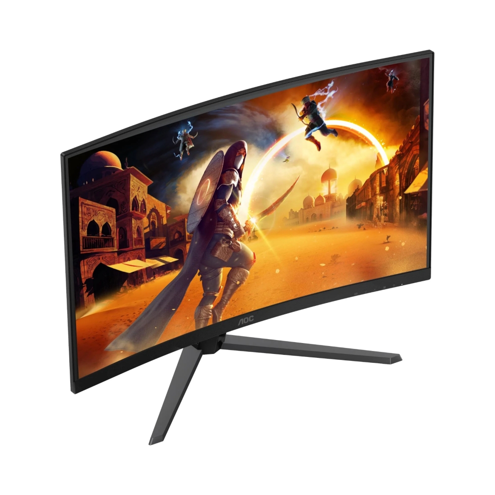 aoc cq32g4e gaming monitor curved 32 inch va qhd 2560x1440 180hz 1ms hdmi dp vesa flicker free