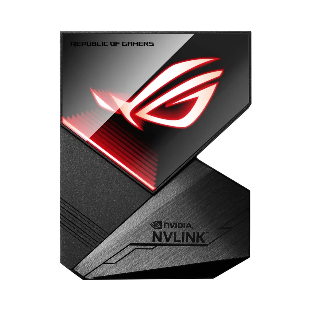 asus rog nvlink 4 l rog nvlink8482 bridge with aura sync rgb