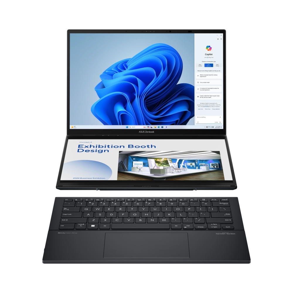 1 year stylus incl win11 home asus zenbook duo ux8406ma ou93210g0w intel174 core8482