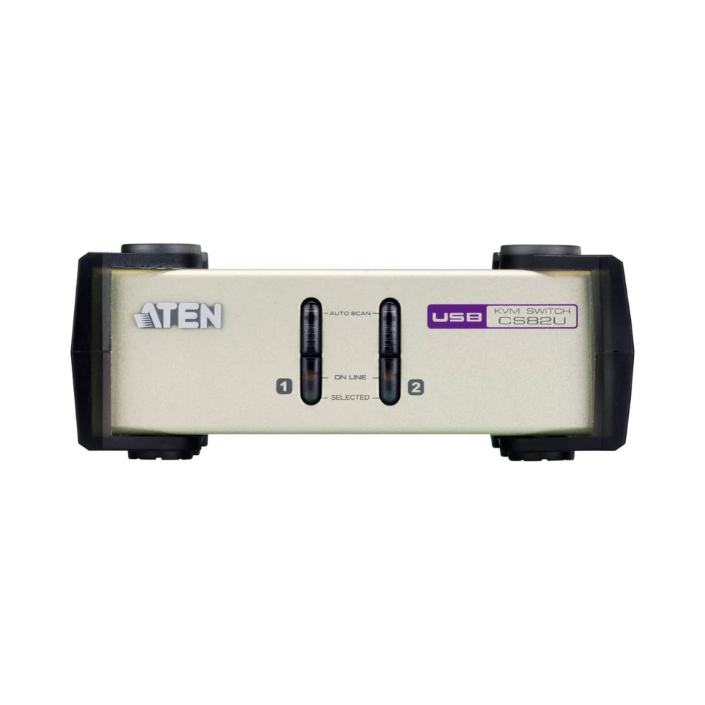 aten 2 port usbps2 vga kvm with 2 cables