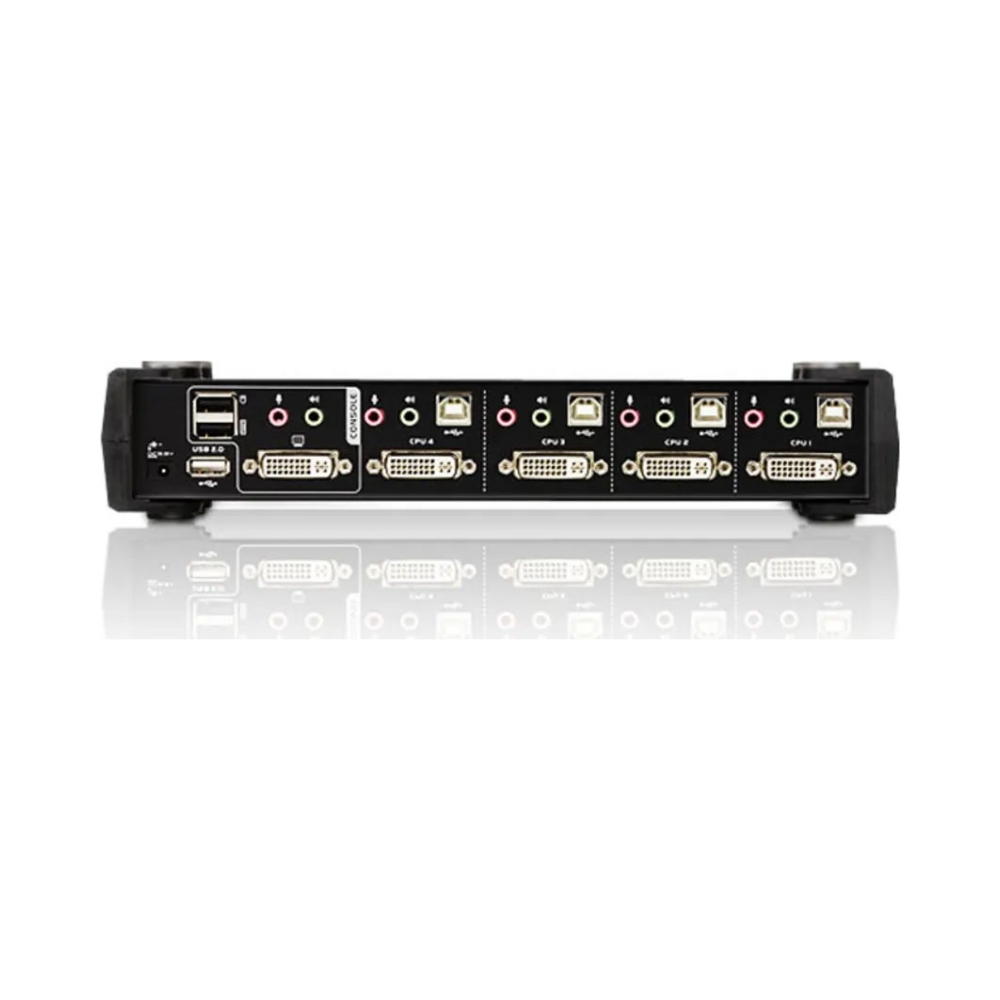 aten 4 port usb20 dviaudio kvmp switchw adp aten cables included